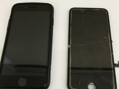 北九州門司区からiPhone7のガラス割れ