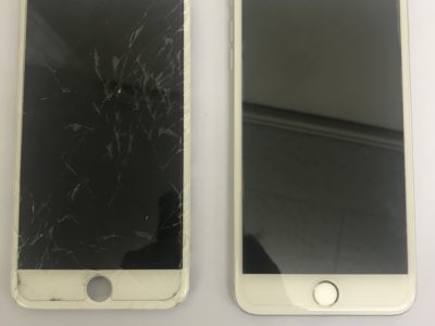 北九州市戸畑区からiPhone6SPlusのガラス割れ