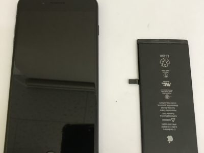 苅田町よりiPhone7Plusのバッテリー交換とガラスコーティング