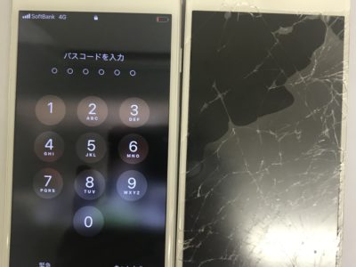 北九州市よりiPhone6のガラス割れ修理