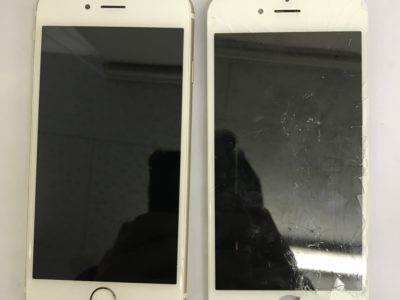 北九州市よりiPhone6Sのガラス割れ修理