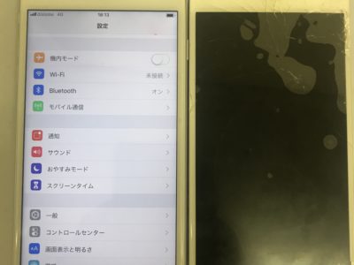 北九州市門司区よりiPhone6SPlusのガラス割れ修理