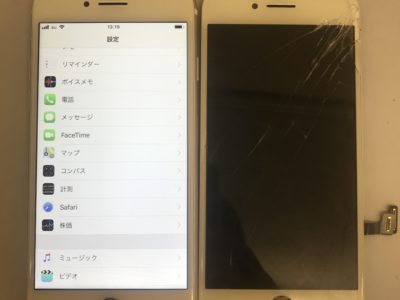 下関市よりiPhone7のガラス割れ修理