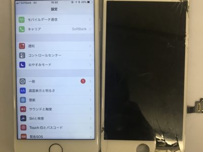 北九州市よりiPhone7の液晶不具合