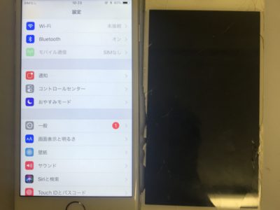 北九州市よりiPhone6のガラス割れ修理