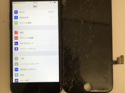 北九州市よりiPhone7の液晶不具合修理