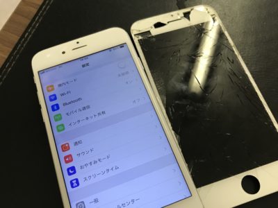 北九州市小倉南区よりiPhone6の液晶不具合+バッテリー交換