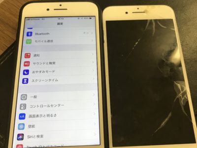 北九州市よりiPhone8の液晶不具合