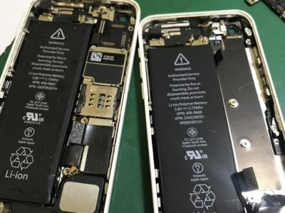 北九州市よりiPhone5Cの２コイチ修理