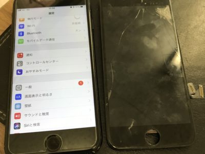 北九州市小倉北区よりiPhone7の液晶不具合