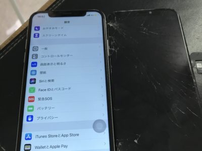 京都郡苅田町よりiPhoneXの液晶不具合