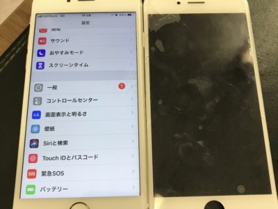 北九州市よりiPhone6のガラス割れ修理