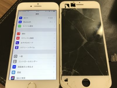 北九州市小倉北区よりiPhone7の液晶不具合