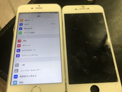 北九州市小倉南区よりiPhone6Sの液晶不具合