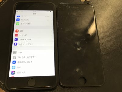 北九州市小倉南区よりiPhone6のガラス割れ修理