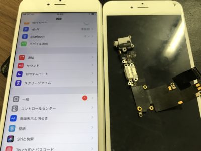 北九州市よりiPhone6Plusのガラス割れ+ライトニングコネクタ交換