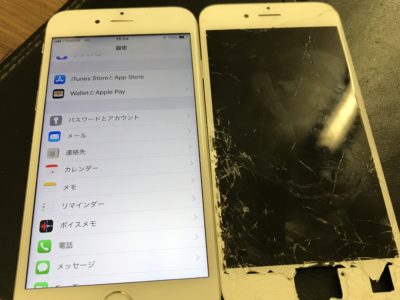 北九州市よりiPhone6Sの液晶不具合