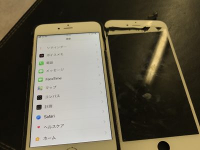 北九州市よりiPhone6SPlusのガラス割れ修理