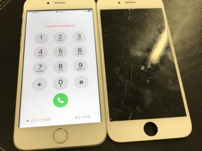 北九州市小倉北区よりiPhone6Sのガラス割れ修理（HQパネル）
