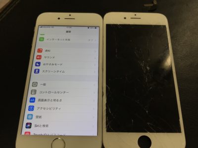 北九州市よりiPhone6Sの画面割れ修理