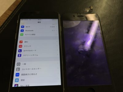 北九州市よりiPhone6Sの液晶不具合（HQパネル）+ガラスコーティング