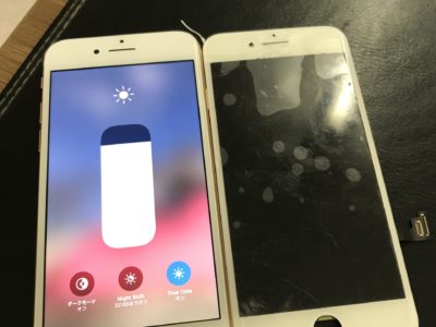 北九州市よりiPhone8のガラス割れ修理（HQパネル）