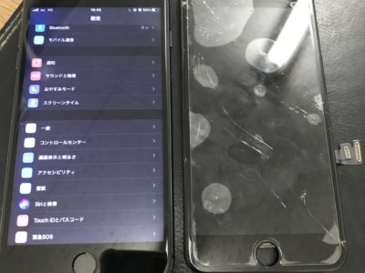 北九州市よりiPhone6Sのガラス割れ修理（HQパネル）