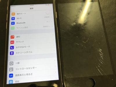 北九州市よりiPhone6のガラス割れ修理