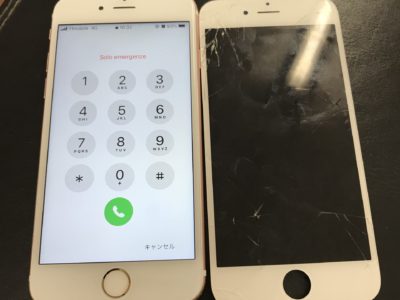 北九州市よりiPhone6Sの液晶不具合修理