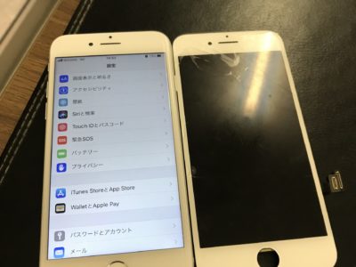 北九州市よりiPhone7のガラス割れ修理