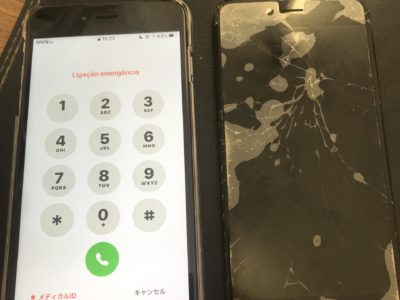 北九州市よりiPhone6SPlusのガラス割れ修理