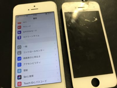 北九州市よりiPhoneSEのガラス割れ修理