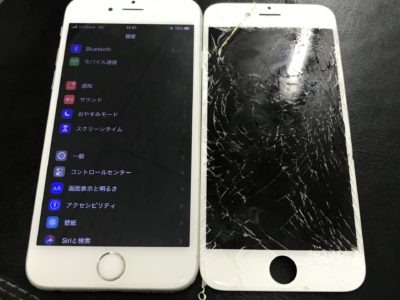 北九州市よりiPhone6Sの液晶不具合