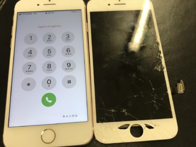 北九州市よりiPhone7の液晶不具合