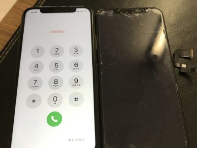 北九州市よりiPhoneXSの表示不良