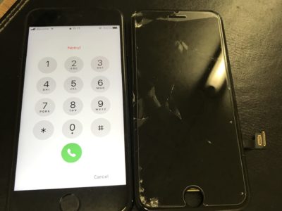 北九州市よりiPhone7のガラス割れ修理