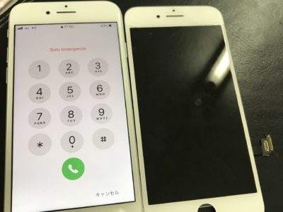 北九州市よりiPhone8のガラス割れ修理（HQパネル）