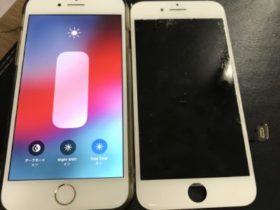 北九州市よりiPhone8のガラス割れ修理（HQパネル）