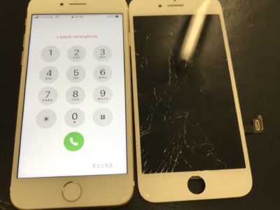 北九州市よりiPhone7のガラス割れ修理