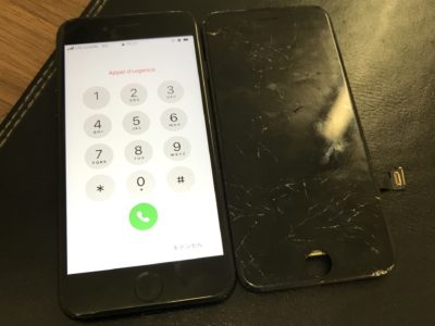 北九州市よりiPhone7のガラス割れ修理