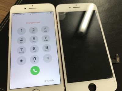 北九州市よりiPhone7のガラス割れ修理（HQパネル）