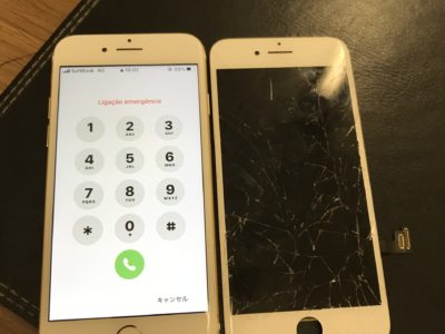 北九州市よりiPhone7のガラス割れ修理