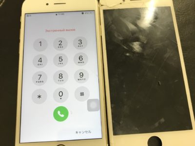 北九州市よりiPhone6Sの液晶不具合