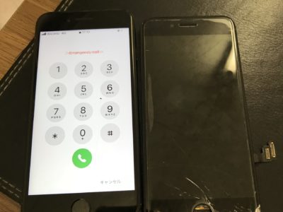 北九州市よりiPhone7のガラス割れ修理
