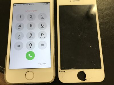 北九州市よりiPhone6Sのガラス割れ修理