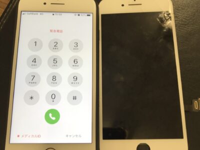 北九州市よりiPhone8の液晶不具合