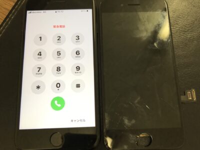 北九州市よりiPhone7のガラス割れ修理