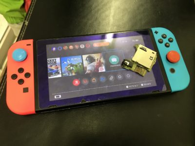 北九州市より任天堂Switchのゲームカードスロット交換