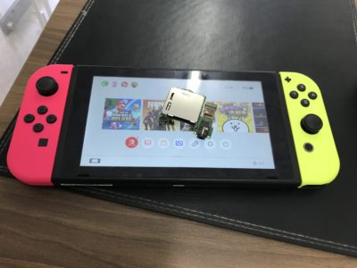 北九州市より任天堂Switchのゲームカードスロット交換