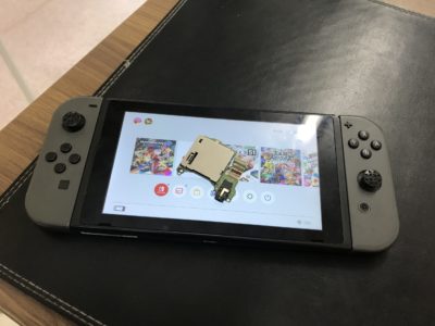 北九州市より任天堂Switchのゲームカードスロット交換